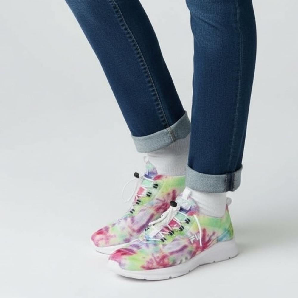 FILA Color Run Memory Foam Tie-Dye Running Shoes Size 12 NEW Style 5RM01959-325